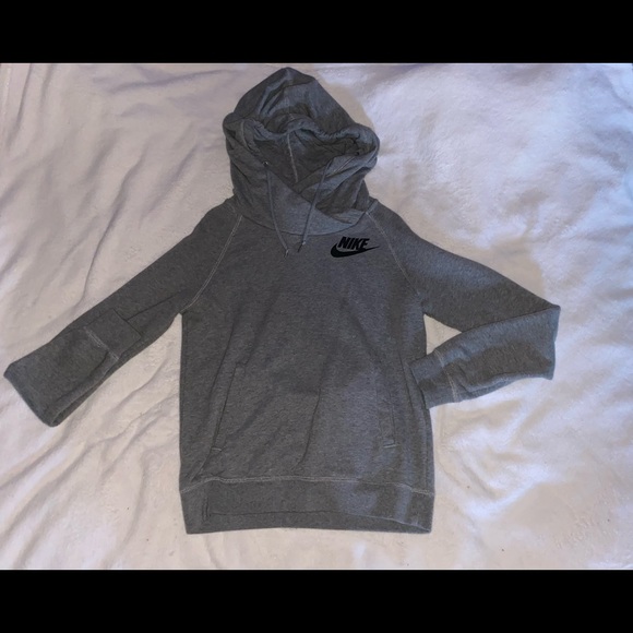 Nike Gray Womens Hoodie (Small) - Picture 1 of 4